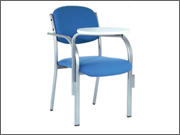 Educational chair in blue: With work rest