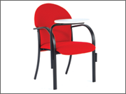 Educational chair in red: With work rest